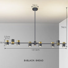 Cargar imagen en el visor de la galería, Atmosphere - B - UNIC39023365 - b - black - 8head - cold - white - 6000k