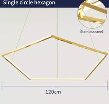 Cargar imagen en el visor de la galería, Pentagon - B - UNIC28932896 - china - 60cm80cm100cm - 3 - ring - dimmable