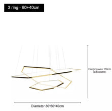 Cargar imagen en el visor de la galería, Pentagon - B - UNIC28932896 - china - 1 - ring - 40cm - dimmable