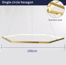 Cargar imagen en el visor de la galería, Pentagon - B - UNIC28932896 - china - 60cm80cm100cm - 3 - ring - dimmable