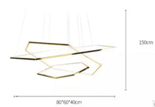 Cargar imagen en el visor de la galería, Pentagon - B - UNIC28932896 - china - 2 - ring - 60cm80cm - dimmable