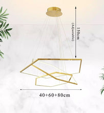 Cargar imagen en el visor de la galería, Pentagon - B - UNIC28932896 - china - 40cm60cm80cm - 3 - rings - dimmable