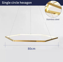 Cargar imagen en el visor de la galería, Pentagon - B - UNIC28932896 - china - 1 - ring - 80cm - dimmable