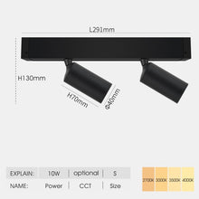 Cargar imagen en el visor de la galería, Riel magnético de luz - B - UNIC136:201739812#SC - XTD160 10W;200000531:771#2700K