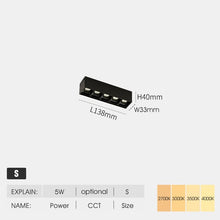 Cargar imagen en el visor de la galería, Riel magnético de luz - B - UNIC136:200006152#SC - XTL168 5W;200000531:771#2700K