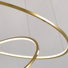 Cargar imagen en el visor de la galería, Saturno Plus - B - UNIC31497729 - gold - dia60 - 80 - 100cm3rings - cool - light - 6000k