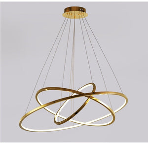 Saturno Plus - B - UNIC31497729 - gold - dia60 - 80 - 100cm3rings - cool - light - 6000k