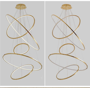 Saturno Plus - B - UNIC31497729 - gold - dia60 - 80 - 100cm3rings - cool - light - 6000k