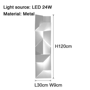 Sconce - B - UNIC200000795:175#L30xW 9xH120cm;180:200002569#dimmable with remote