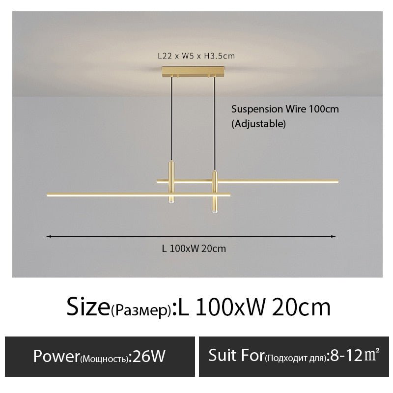 Twins - B - UNIC200000531:193#A Style - 100cm - Golden;136:200003939#warm light 3000K