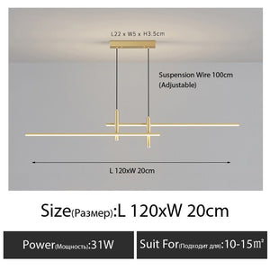 Twins - B - UNIC200000531:193#A Style - 100cm - Golden;136:200006153#Dimmable RC